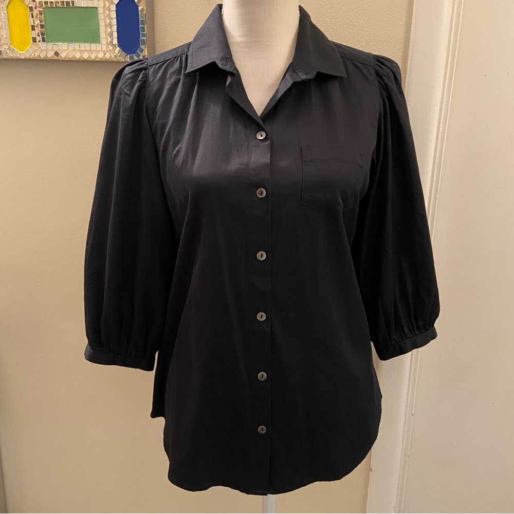 ✨NWT Banana Republic Puff Sleeve Button Down Shirt